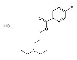 diethyl-[3-(4-fluorobenzoyl)oxypropyl]azanium,chloride结构式