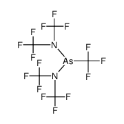 Bis{bis(trifluormethyl)}amino-trifluormethylarsan结构式