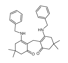 2,2'-Methylen-bis(3-benzylamino-5,5-dimethyl-2-cyclohexen-1-on) Structure