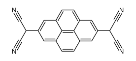 2,2'-(2,7-pyrenediyl)bis(propanedinitrile) Structure