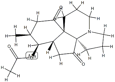 Acetic acid 5,13-dioxoserratinan-8α-yl ester结构式