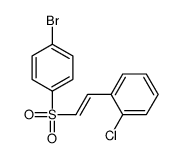 1-[2-(4-bromophenyl)sulfonylethenyl]-2-chlorobenzene Structure