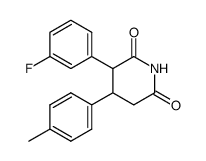 3-(3-fluorophenyl)-4-(p-tolyl)piperidine-2,6-dione结构式