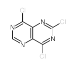2,4,8-三氯嘧啶[5,4-d]嘧啶结构式