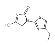 1-(4-Ethyl-2-thiazolyl)hydantoin Structure