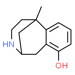 2,6-Methano-3-benzazocin-10-ol,1,2,3,4,5,6-hexahydro-6-methyl-(9CI) Structure