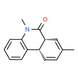 6(5H)-Phenanthridinone,6a,10a-dihydro-5,8-dimethyl-,(6aR,10aS)-rel-(9CI) Structure