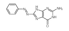 6H-Purin-6-one,2-amino-1,9-dihydro-8-(2-phenyldiazenyl)- picture