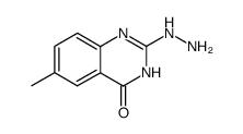 2-hydrazinyl-6-methyl-quinazolin-4(3H)-one结构式