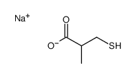 sodium 3-mercapto-2-methylpropionate结构式