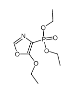 (5-Ethoxy-4-oxazolyl)phosphonsaeure-diethylester结构式