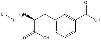 3-(2-Amino-2-carboxyethyl)benzoic acid hydrochloride structure