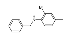 N-benzyl-2-bromo-4-methylbenzeneamine结构式