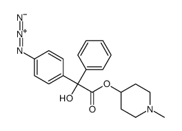 N-methyl-4-piperidyl 4-azidobenzilate结构式