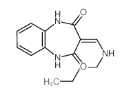 4-(butylaminomethylidene)-2,6-diazabicyclo[5.4.0]undeca-7,9,11-triene-3,5-dione结构式