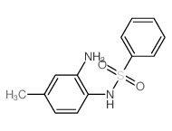N-(2-amino-4-methyl-phenyl)benzenesulfonamide结构式