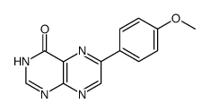 6-(p-methoxyphenyl)-4(3H)-pteridinone结构式