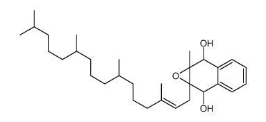 1a-methyl-7a-[(E)-3,7,11,15-tetramethylhexadec-2-enyl]-2,7-dihydronaphtho[2,3-b]oxirene-2,7-diol结构式