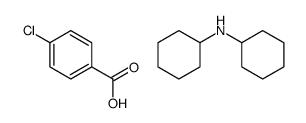 4-chlorobenzoic acid,N-cyclohexylcyclohexanamine结构式