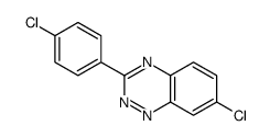 7-chloro-3-(4-chlorophenyl)-1,2,4-benzotriazine结构式