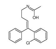 N-[4-(2-chlorophenyl)-4-phenylbut-3-enyl]acetamide结构式