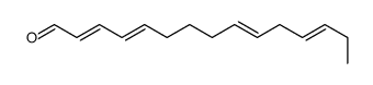 pentadeca-2,4,9,12-tetraenal结构式