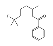 7-fluoro-3,7-dimethyl-1-phenyloctan-1-one Structure