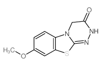 8-methoxy-2,4-dihydro-[1,2,4]triazino[3,4-b][1,3]benzothiazol-3-one结构式