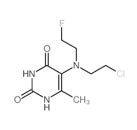 5-((2-Chloroethyl)(2-fluoroethyl)amino)-6-methyl-2,4(1H,3H)-pyrimidinedione Structure