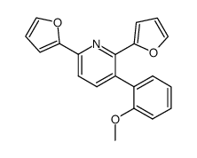 2,6-di(furan-2-yl)-3-(2-methoxyphenyl)pyridine Structure