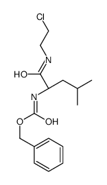 Phenylmethyl (S)-(1-(((2-chloroethyl)amino)carbonyl)-3-methylbutyl)car bamate结构式