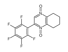 4-oxido-3-(2,3,4,5,6-pentafluorophenyl)-5,6,7,8-tetrahydroquinoxalin-1-ium 1-oxide Structure
