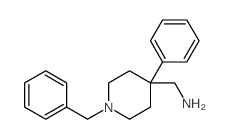 (1-Benzyl-4-phenylpiperidin-4-yl)methanamine structure