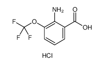 Benzoic acid, 2-amino-3-(trifluoromethoxy)-, hydrochloride () Structure