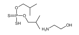 O,O-diisobutyl hydrogen dithiophosphate, compound with 2-aminoethanol (1:1) Structure