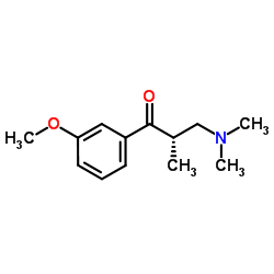 (2S)-3-(Dimethylamino)-1-(3-methoxyphenyl)-2-methyl-1-propanone structure