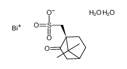 (1S)-1-[[[(dihydroxybismuthino)oxy]sulphonyl]methyl]-7,7-dimethylbicyclo[2.2.1]heptan-2-one结构式