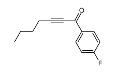 1-(p-fluorophenyl)-2-heptyn-1-one结构式