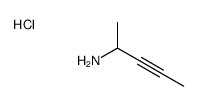 pent-3-yn-2-amine,hydrochloride Structure
