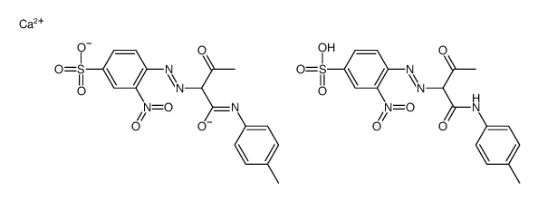 calcium bis[4-[[1-[[(4-methylphenyl)amino]carbonyl]-2-oxopropyl]azo]-3-nitrobenzenesulphonate] picture