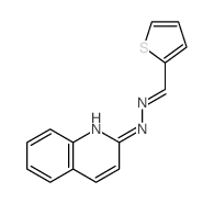 2-Thiophenecarboxaldehyde,2-(2-quinolinyl)hydrazone结构式