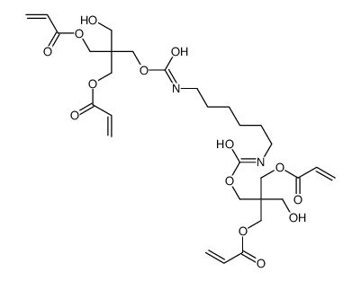 2,17-bis(hydroxymethyl)-5,14-dioxo-2,17-bis[[(1-oxoallyl)oxy]methyl]-4,15-dioxa-6,13-diazaoctadecane-1,18-diyl diacrylate Structure