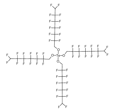 tetrakis((2,2,3,3,4,4,5,5,6,6,7,7-dodecafluoroheptyl)oxy)-l4-tellane Structure