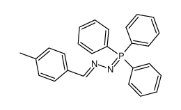 1-(4-methylbenzylidene)-2-(triphenyl-l5-phosphanylidene)hydrazine结构式