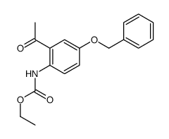 ethyl N-(2-acetyl-4-phenylmethoxyphenyl)carbamate Structure