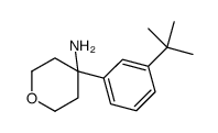 4-(3-(叔丁基)苯基)四氢-2H-吡喃-4-胺结构式