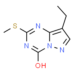 8-ETHYL-2-(METHYLTHIO)PYRAZOLO[1, 5-A][1, 3, 5]TRIAZIN-4(1H)-ONE Structure