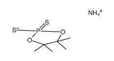 ammonium tetramethylethylene dithiophosphate Structure