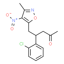 2-Pentanone,4-(2-chlorophenyl)-5-(3-methyl-4-nitro-5-isoxazolyl)- picture