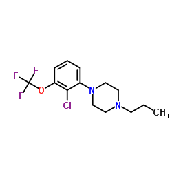 Piperazine, 1-[2-chloro-3-(trifluoromethoxy)phenyl]-4-propyl- structure